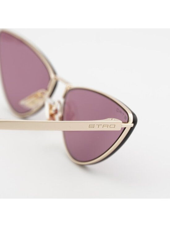 ETRO 0035/S 0000 W9 Sunglasses Gold Cat Eye Frame, Red Lenses main image 9